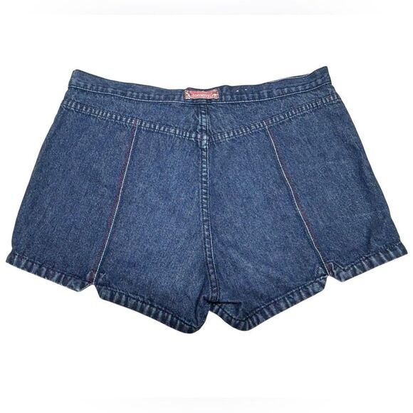 90’s Vintage Tommy Hilfiger Shorts High Rise Denim Shorts High Waisted Blue Jean - Picture 2 of 10